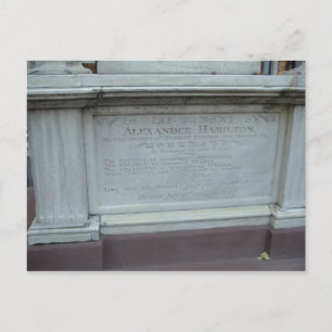 ALEXANDER HAMILTON'S GRAVE POSTKARTE