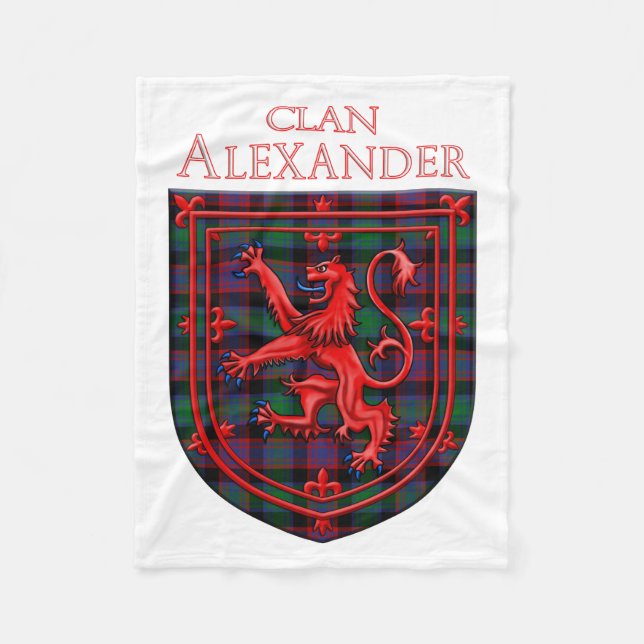 Alexander Hunting Tartan Scottish Kariert Fleecedecke (Vorderseite)