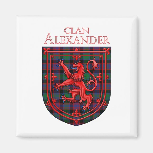 Alexander Hunting Tartan Scottish Kariert Magnet (Vorne)
