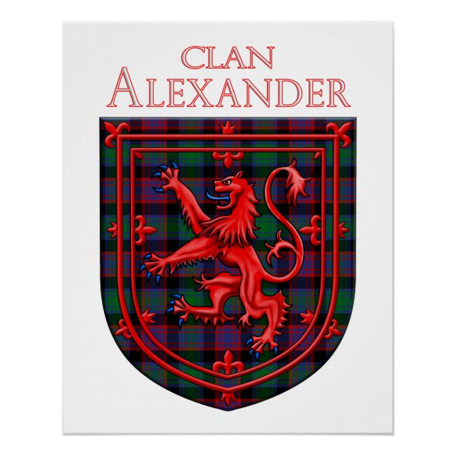 Alexander Hunting Tartan Scottish Kariert Poster (Vorderseite)