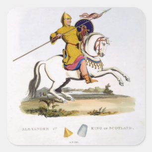 Alexander I, König von Schottland (c.1080-1124), Quadratischer Aufkleber