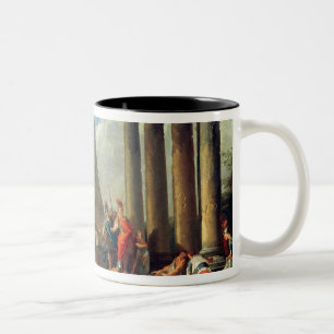 Alexander III das große vor dem Grab Zweifarbige Tasse