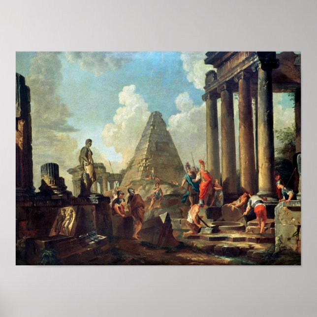 Alexander III der Große vor dem Grab Poster (Vorne)