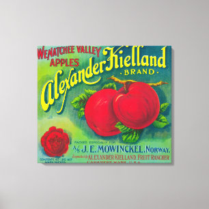 Alexander Kielland Apple beschriften - Kaschmir, Leinwanddruck