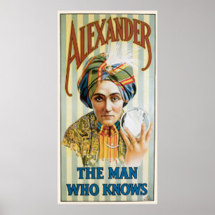 Alexander ~ Mentalist Arznei-Vintage magische Poster