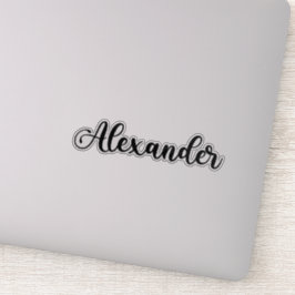 Alexander Name - Handgeschriebene Kalligrafie Aufkleber