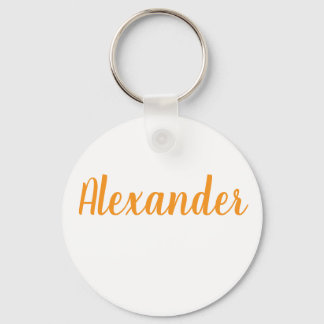 Alexander name Metal ring keychain Schlüsselanhänger