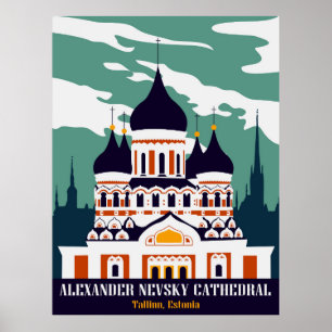 Alexander Nevsky Kathedrale, Tallinn, Estland Poster