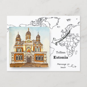 Alexander-Newski-Kathedrale, Tallinn Estland Postkarte