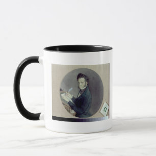 Alexander Pushkin bei Arbeit, 1899 Tasse