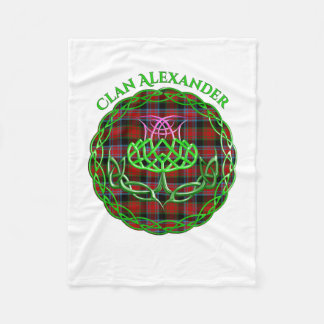 Alexander Scottish Tartan Celtic Thistle Fleecedecke