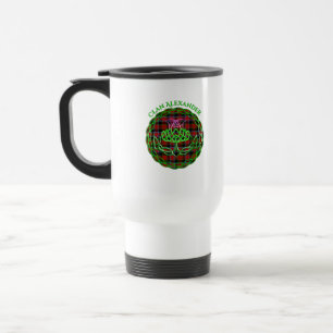 Alexander Scottish Tartan Celtic Thistle Reisebecher