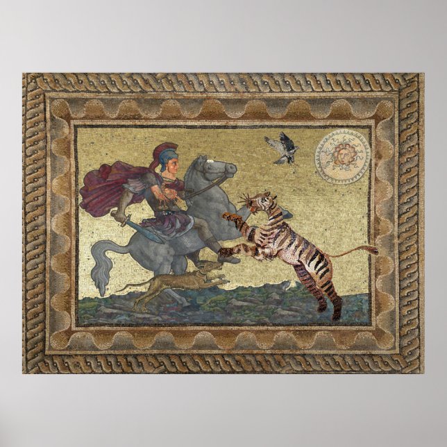 Alexander the Great, Bucephalus, and Peritas Poster (Vorne)