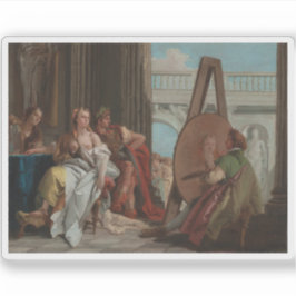 Alexander the Great&Campaspe im Apelles Studio Aufkleber