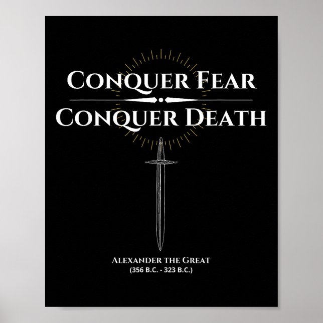 Alexander The Great Equer Angst Motivierend Hist Poster (Vorne)