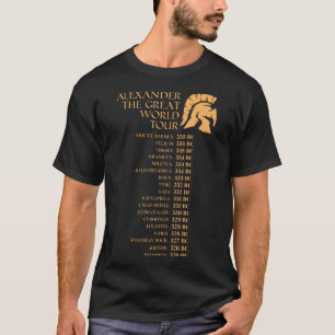 Alexander The Great World Tour Historiker Gif T-Shirt
