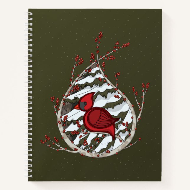 Alexander the Kardinal Spiral Notebook Notizbuch (Vorderseite)