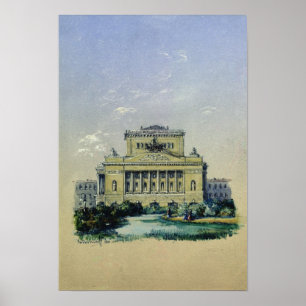 Alexander Theater in St. Petersburg, 1841 Poster