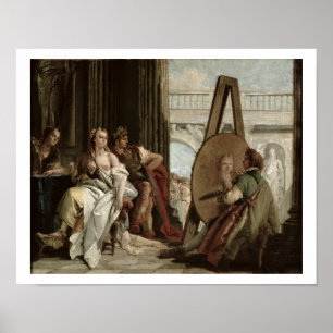 Alexander und Campaspe am Haus des Malers Poster
