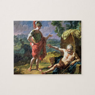 Alexander und Diogenes, 1818 (Öl auf Leinwand) Puzzle