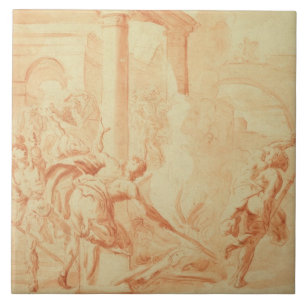 Alexander und Thais auf ihrem betrunkenen Fliese