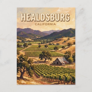 Alexander Valley Healdsburg Kalifornien Postkarte