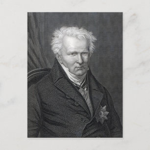 Alexander von Humboldt, graviert von C. Cook Postkarte
