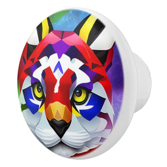 Alexander's Cat Keramik Knopf Keramikknauf (Rechts)