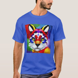 Alexander's Cat men Blue T - Shirt