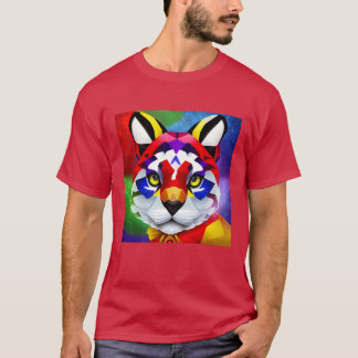 Alexander's Cat men cardinal red T-shirt
