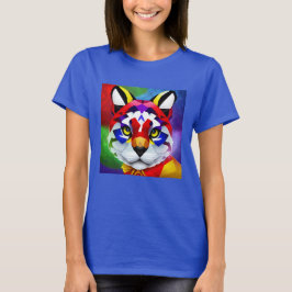 Alexander's Cat Women Blue T - Shirt