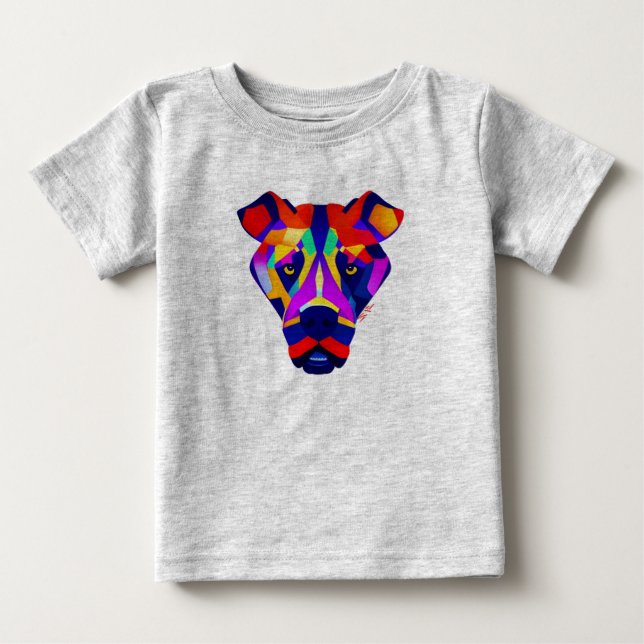 Alexander's Dog Baby Grau T-Shirt (Vorderseite)