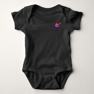 Alexander's Dog Baby Schwarz Bodysuit mit Tasche Strampler