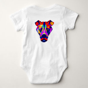 Alexander's Dog Baby weißer Bodysuit Rückenansicht Strampler