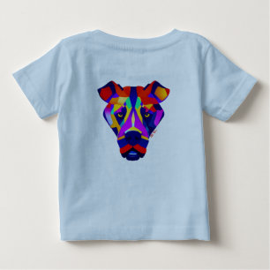 Alexander's Dog Babyblaues T-Shirt Rückseite