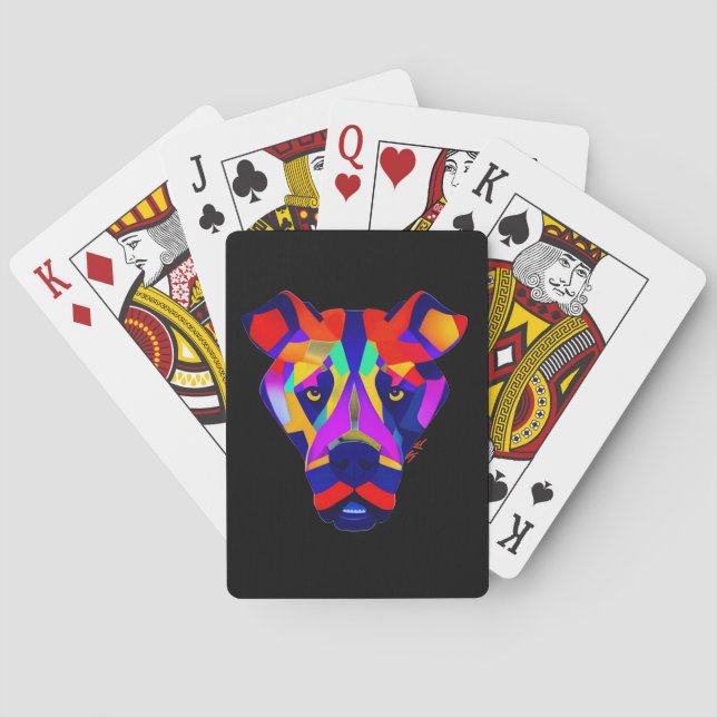 Alexander's Dog Black Poker spielt Karten Spielkarten (Rückseite)