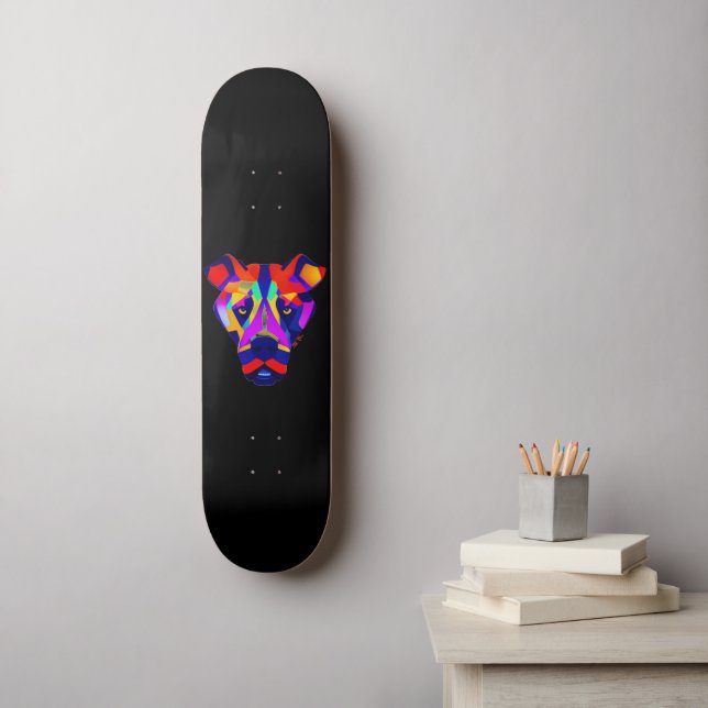 Alexander's Dog Black Skateboard (Wandkunst)
