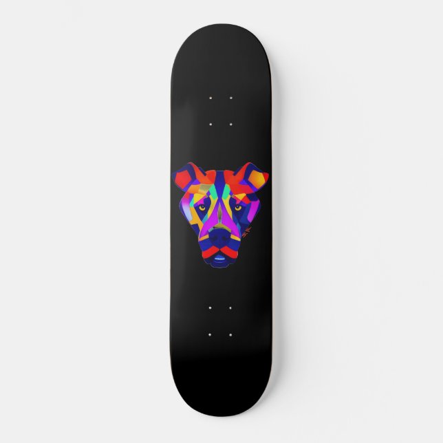 Alexander's Dog Black Skateboard (Vorderseite)