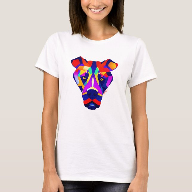 Alexander's Dog Damen weißes T-Shirt (Vorderseite)