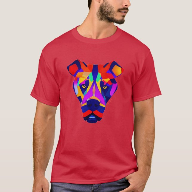 Alexander's Dog Herren Kardinalrot T-Shirt (Vorderseite)