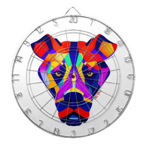 Alexander's Dog weiße Tafel Dartscheibe