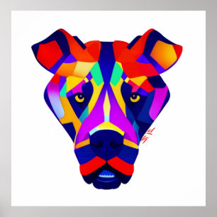 Alexander's Dog weißer Wert Mattposter Poster