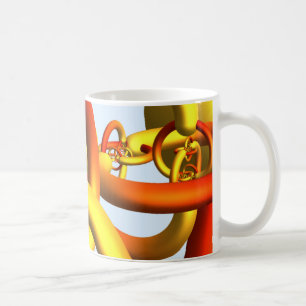 Alexanders gehörnte Bereich-Tasse - warme Farben Tasse