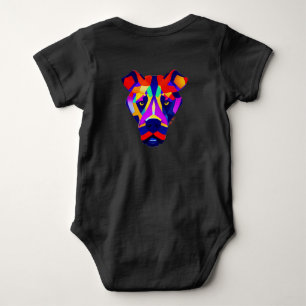 Alexanders Hund Baby Schwarz Bodysuit Rücken Strampler