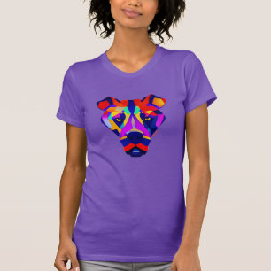 Alexanders Hund Frauen lila Slim T-Shirt