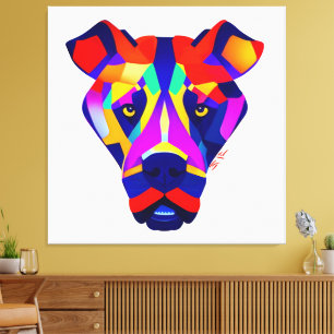 Alexander's Hund weiße Leinwanddruck