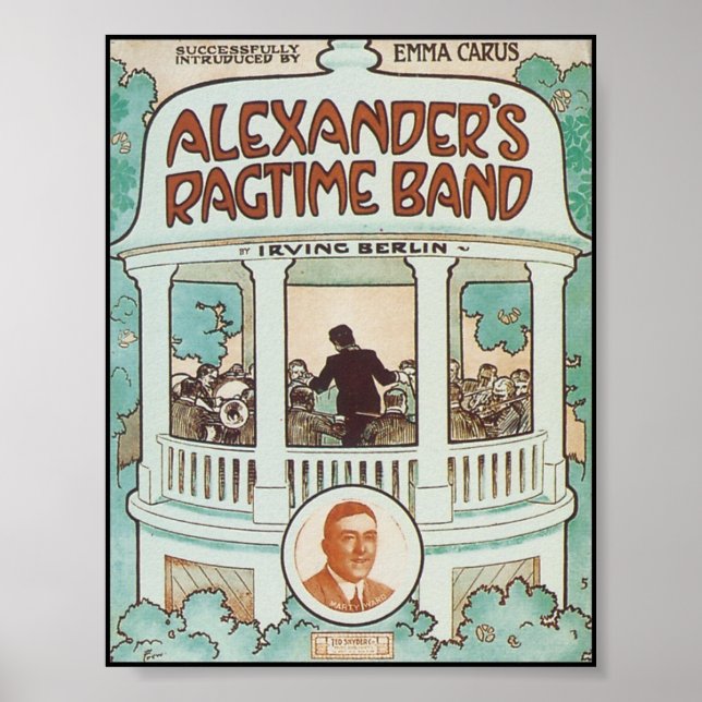 Alexander's Ragtime Band Vintag Songbook Cover Poster (Vorne)