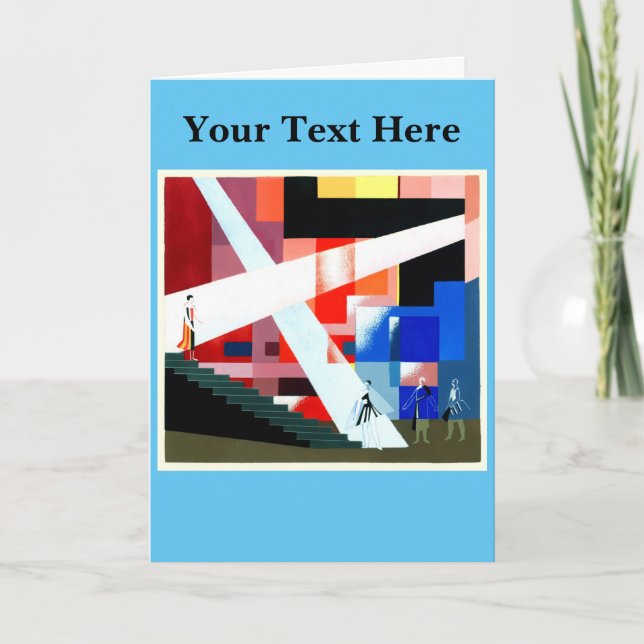 Alexandra Exter Dankeskarte (Vorderseite)