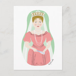 Alexandra Feodorovna Romanova Matryoshka Postcard Postkarte