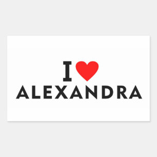 Alexandra Südafrika Liebe Stadt Herz wie Reise Rechteckiger Aufkleber